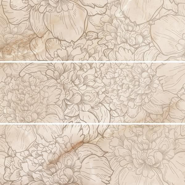 Панно Ivory (из 3-х плиток) 75x75 Панно Ivory (из 3-х плиток) 75x75