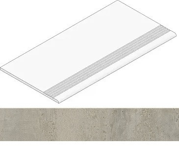 Ступень Elevator Grey Beige/Серо-бежевый Матовый 29,4x120