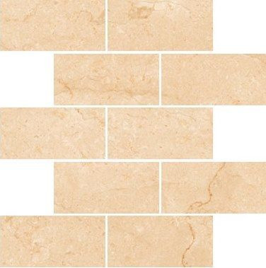 Мозаика Marble Trend Crema marfil Матовая, прямоугольник