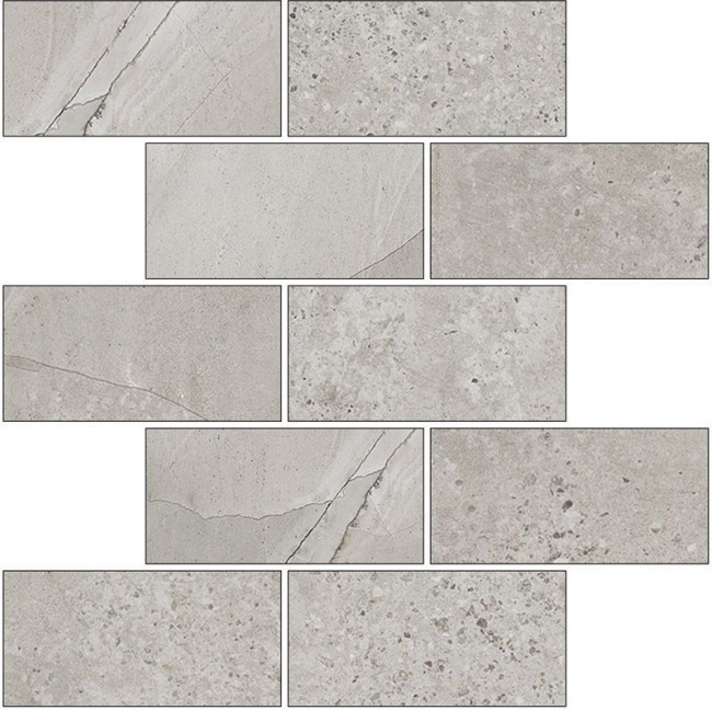 Мозаика Marble Trend Limestone Структурированная, прямоугольник Мозаика Marble Trend Limestone Структурированная, прямоугольник