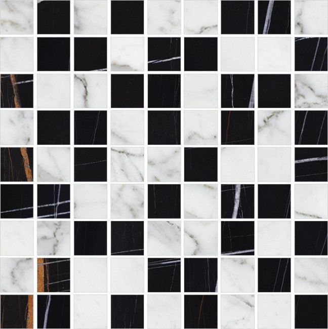 Мозаика Marble Trend Nero Dorato , квадрат Мозаика Marble Trend Nero Dorato , квадрат