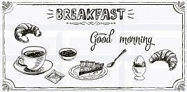 Декор Вог Breakfast 1 20,1x40,5 Декор Вог Breakfast 1 20,1x40,5