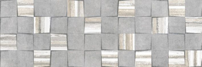 Плитка Темари серая мозаика 20x60