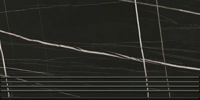 Ступень Marble Trend Nero dorato матовый 29,4x60