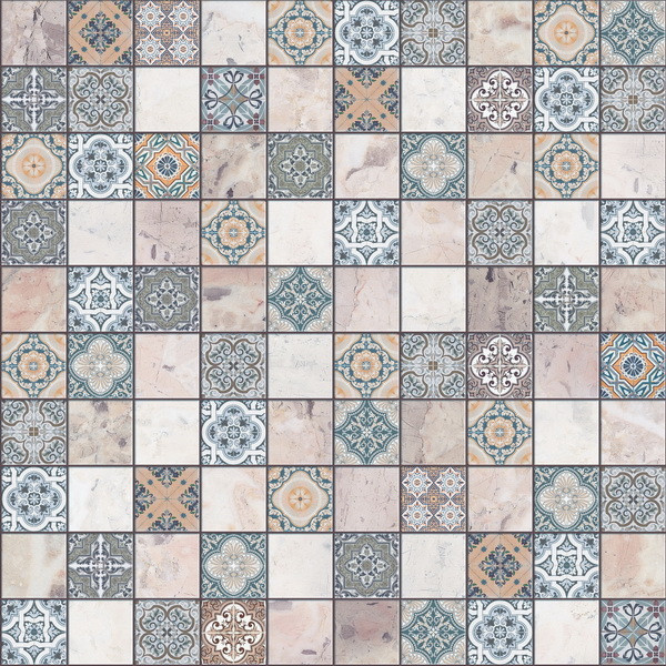 Плитка Терраццо G синий 29,8x29,8