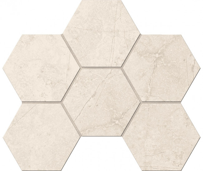 Мозаика Marmulla MA02 Hexagon Неполированный Мозаика Marmulla MA02 Hexagon Неполированный